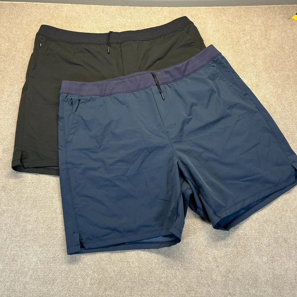 Public Rec LOT OF 2 Lined Shorts Men's 44 Athletic Elastic Waist Performance 7